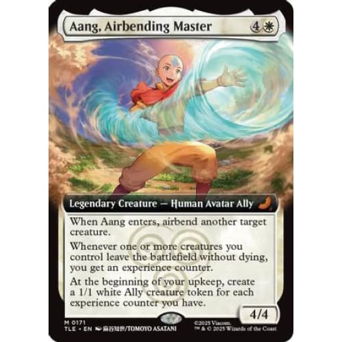 Aang, Airbending Master (Extended Art) (TLE-171) Foil