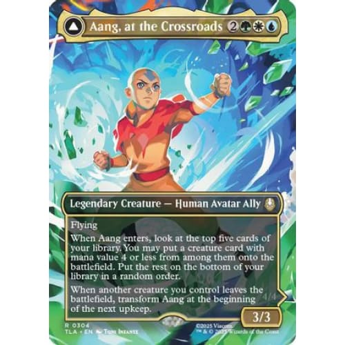 Aang, at the Crossroads (Borderless) (TLA-304) Foil