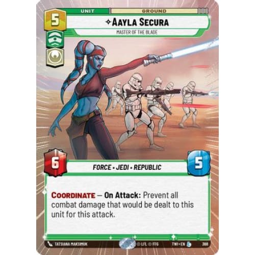 Aayla Secura - Master of the Blade (Hyperspace) (368)  Foil