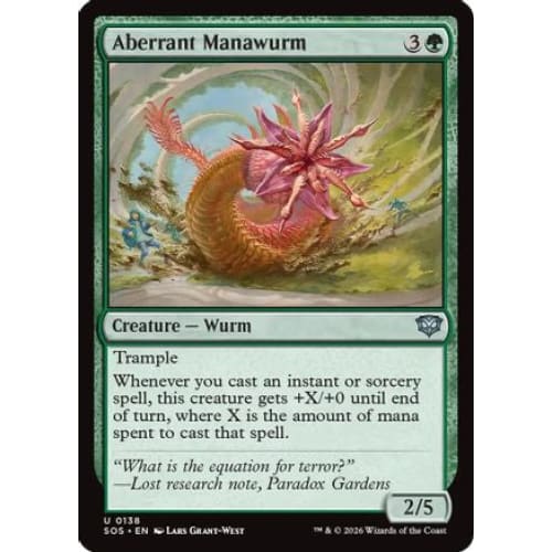 Aberrant Manawurm (SOS-138) Foil