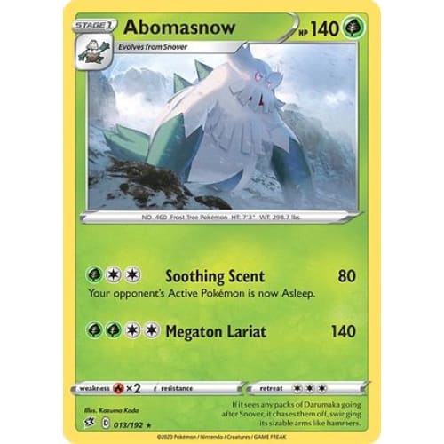 Abomasnow (13) Rare Classic