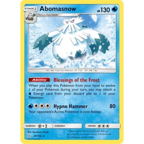 Abomasnow () Rare Classic Reverse Holofoil