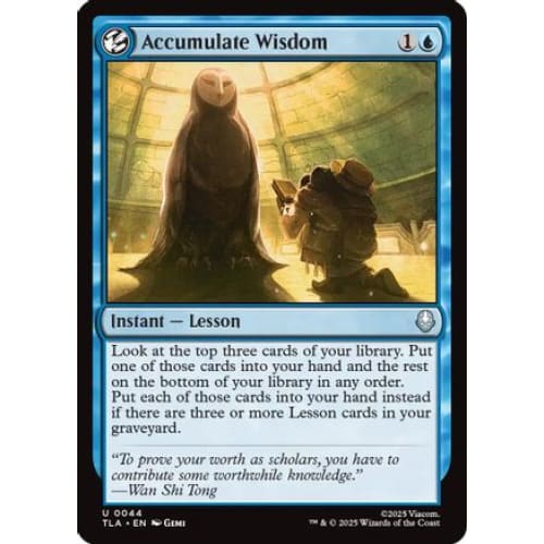 Accumulate Wisdom (TLA-044)