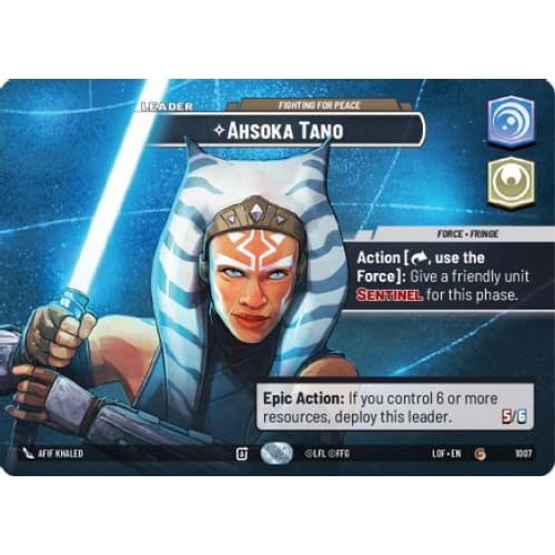 Ahsoka Tano - Fighting For Peace (Showcase) (1007)  Foil