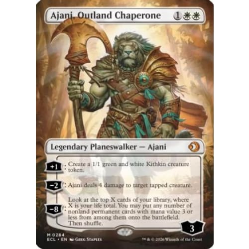 Ajani, Outland Chaperone (Borderless) (ECL-284)
