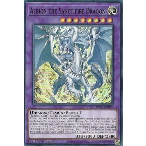 Albion the Sanctifire Dragon - RA05-EN037 Super Rare 1st Edition