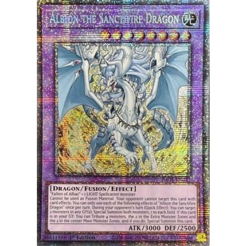 Albion the Sanctifire Dragon (Starlight Rare) - RA05-EN037 Starlight Rare 1st Edition