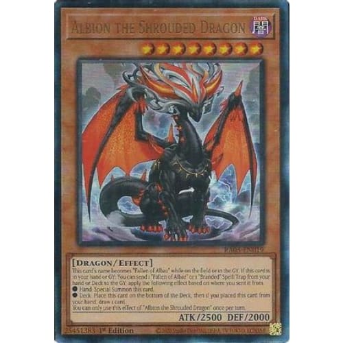 Albion the Shrouded Dragon (Ultimate Rare) - RA05-EN019 Ultimate Rare 1st Edition