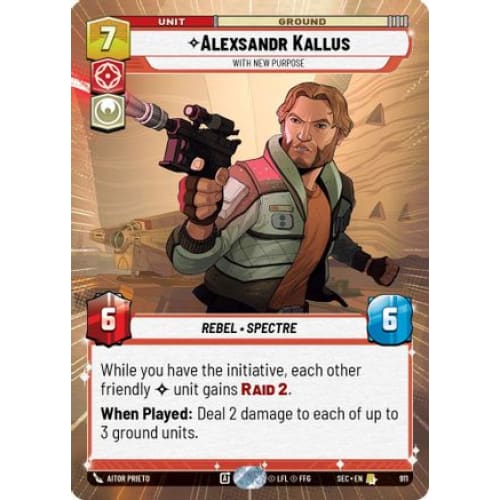 Alexsandr Kallus - With New Purpose (Hyperspace Foil) (911)  Foil