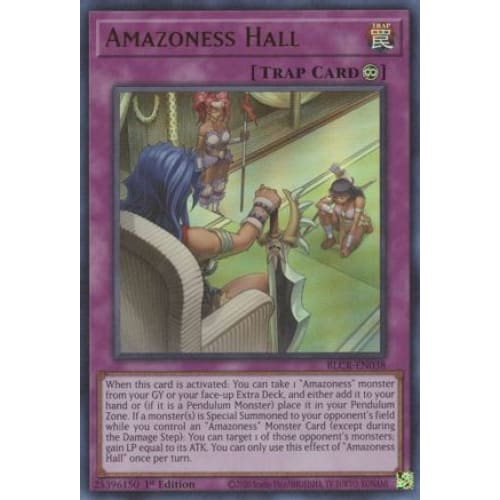 Amazoness Hall - BLCR-EN038 Ultra Rare 1st Edition