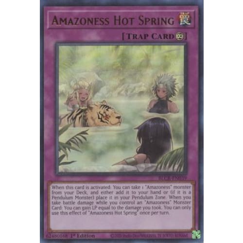 Amazoness Hot Spring - BLCR-EN039 Ultra Rare 1st Edition