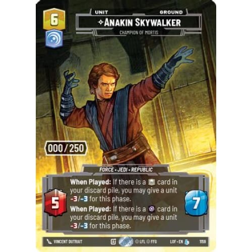Anakin Skywalker - Champion of Mortis (Serialized) (1159)  Foil