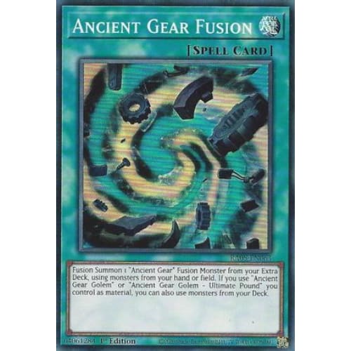 Ancient Gear Fusion - RA05-EN063 Super Rare 1st Edition