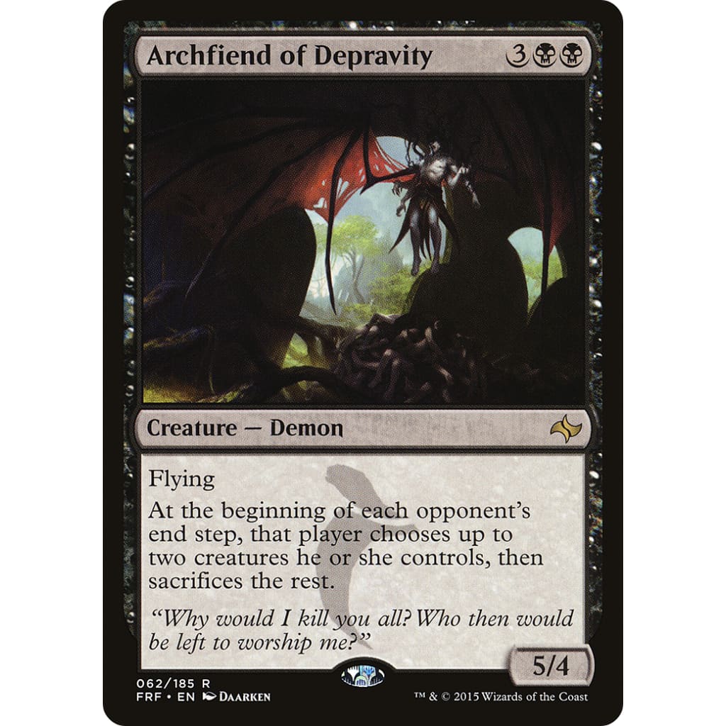Archfiend of Depravity (FRF-062) Foil