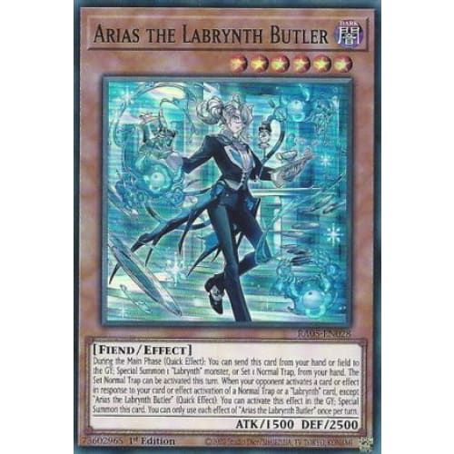Arias the Labrynth Butler - RA05-EN028 Super Rare 1st Edition