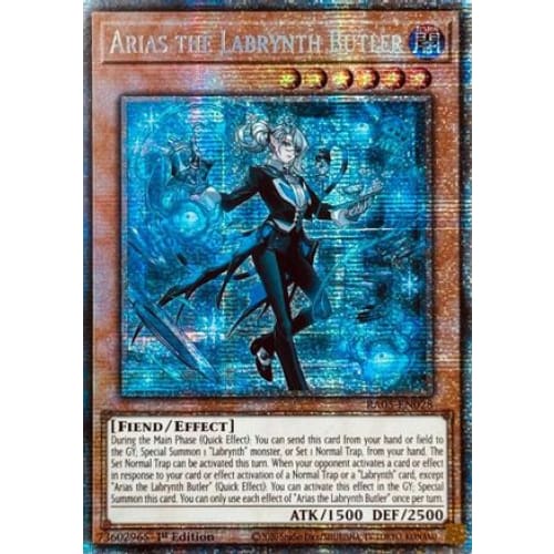 Arias the Labrynth Butler (Starlight Rare) - RA05-EN028 Starlight Rare 1st Edition