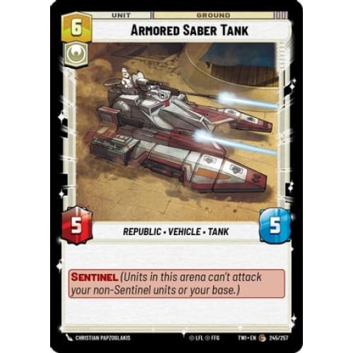 Armored Saber Tank (245/257)  Foil