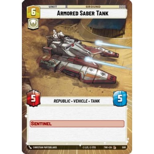 Armored Saber Tank (Hyperspace) (506)  Foil