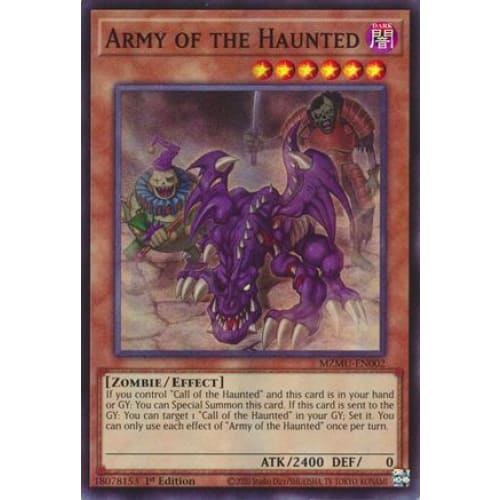 Army of the Haunted - MZMU-EN002 Super Rare 1st Edition