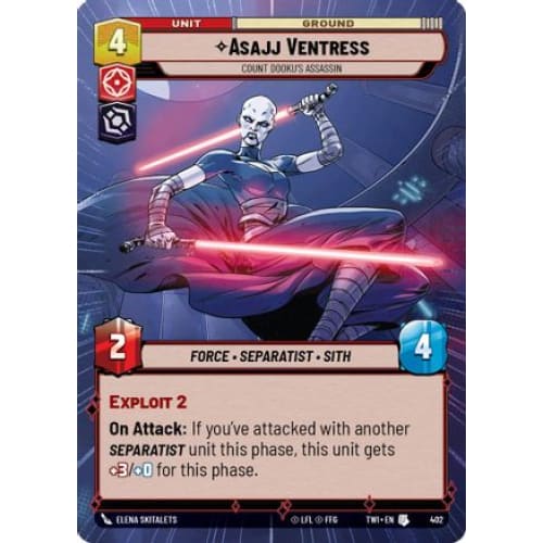 Asajj Ventress - Count Dooku's Assassin (Hyperspace) (402)