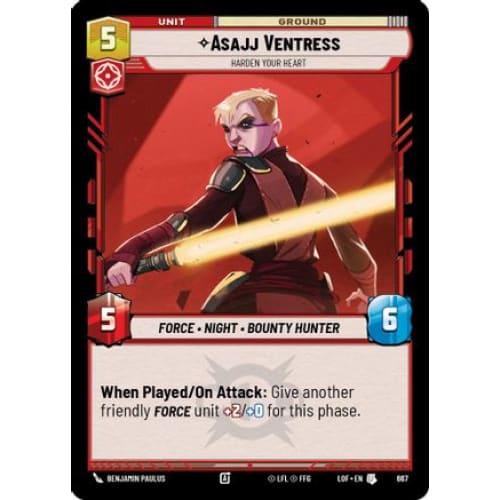 Asajj Ventress - Harden Your Heart (Foil) (667)  Foil