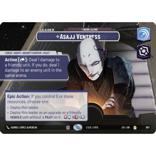 Asajj Ventress - I Work Alone (Showcase) (997)  Foil