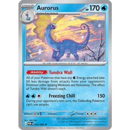 Aurorus - 024/088 (24) Rare Classic Holofoil