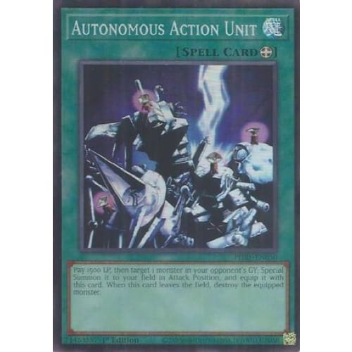 Autonomous Action Unit (Super Rare) - PHRE-EN050 Super Rare 1st Edition