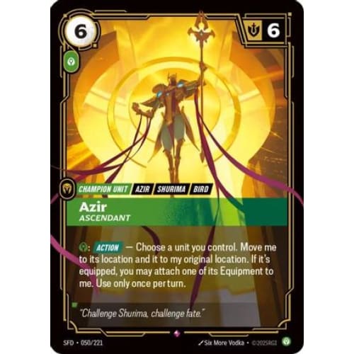 Azir - Ascendant (050/221) - Spiritforged Foil