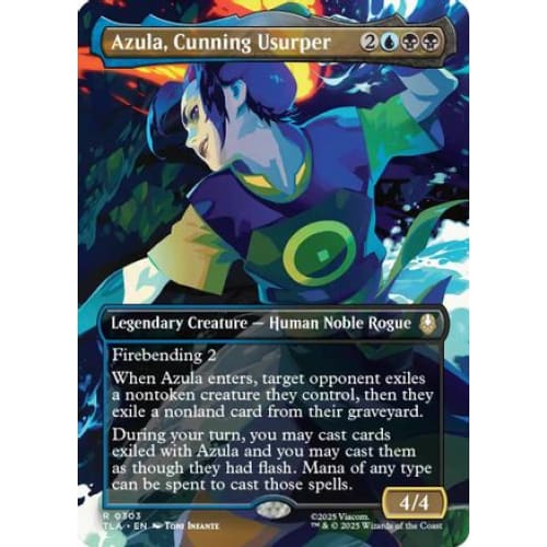 Azula, Cunning Usurper (Borderless) (TLA-303) Foil