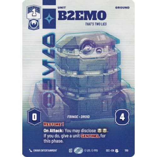 B2EMO - That's Two Lies (Prestige Foil) (1110)  Foil
