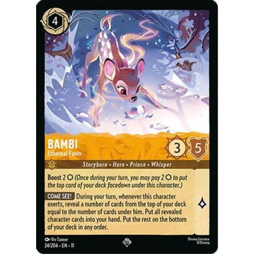 Bambi - Ethereal Fawn (24/204) - Winterspell Cold Foil