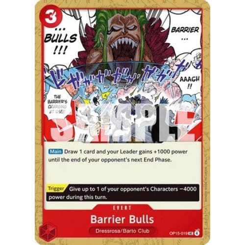 Barrier Bulls OP15-019 UC Adventure on Kami's Island