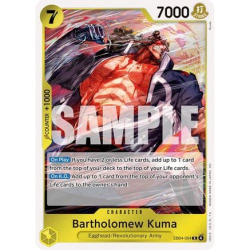 Bartholomew Kuma (EB04-054) EB04-054 R Adventure on Kami's Island  Foil