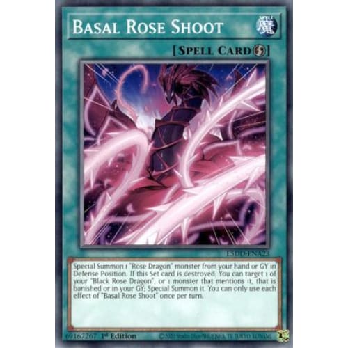 Basal Rose Shoot - L5DD-ENA23 Common / Short Print 1st Edition