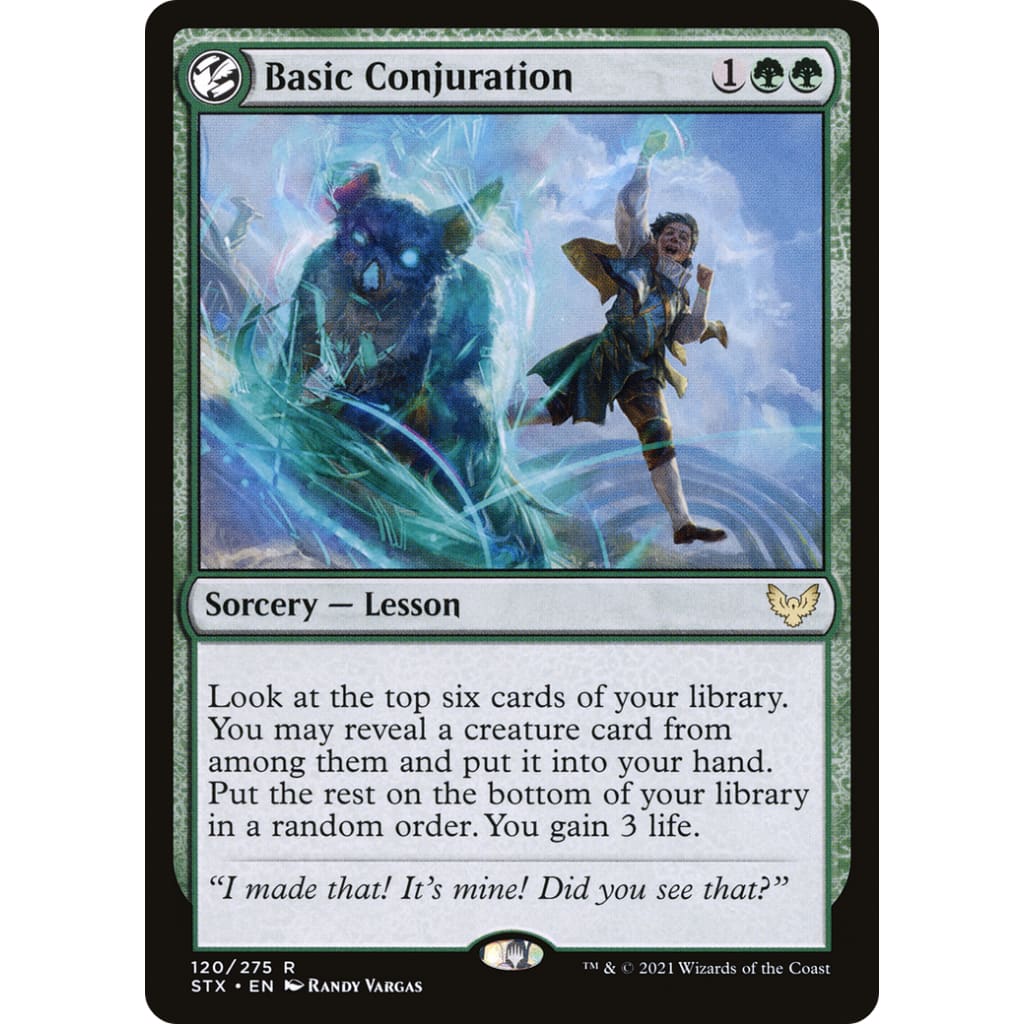 Basic Conjuration (STX-120): (lesson) Foil