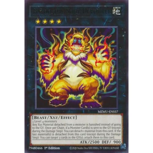 Bazoo the Soul-Devourer - MZMU-EN037 Rare 1st Edition