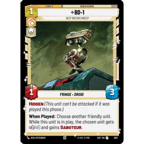 BD-1 - Beep Boo Boo Bweep (Foil) (693)  Foil