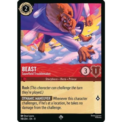 Beast - Snowfield Troublemaker (118/204) - Winterspell Cold Foil