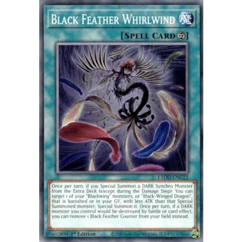 Black Feather Whirlwind - L5DD-ENC22 Common / Short Print 1st Edition