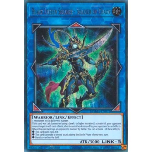 Black Luster Soldier - Soldier of Chaos (Ultra Pharaoh's Rare) - MAMA-EN073 Ultra Pharaoh’s Rare 1st Edition
