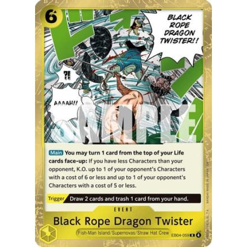 Black Rope Dragon Twister EB04-059 R Adventure on Kami's Island  Foil