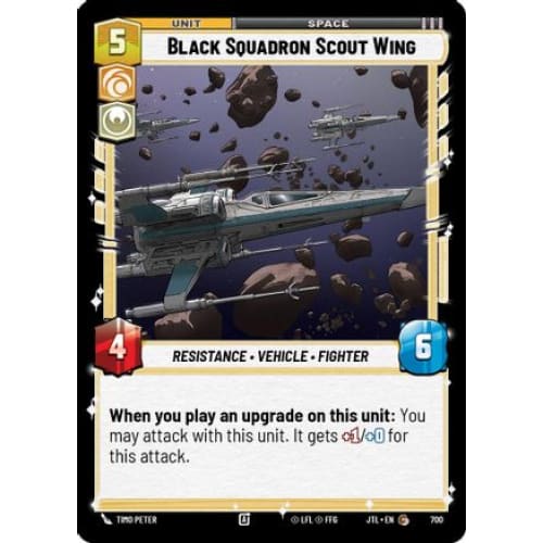 Black Squadron Scout Wing (Foil) (700)  Foil