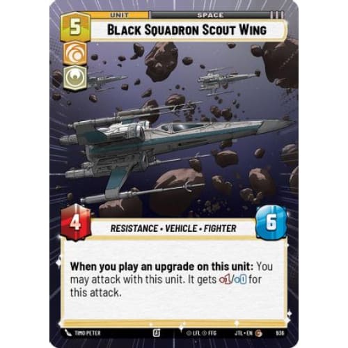 Black Squadron Scout Wing (Hyperspace Foil) (936)  Foil