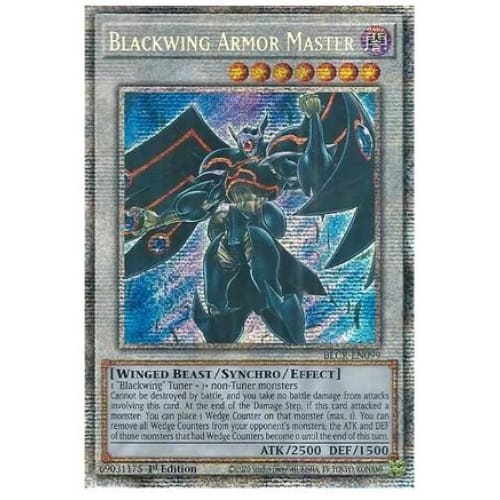 Blackwing Armor Master (Starlight Rare) - BLCR-EN099 Starlight Rare 1st Edition