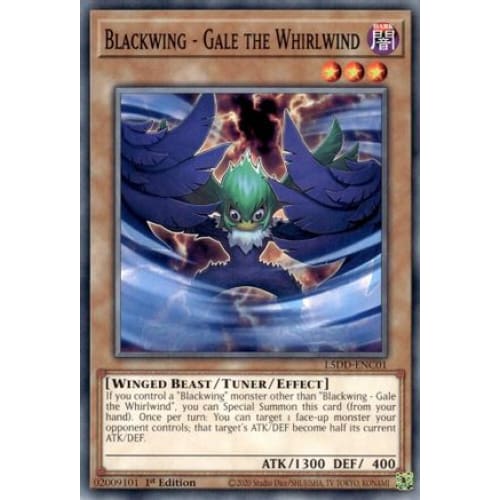 Blackwing - Gale the Whirlwind - L5DD-ENC01 Common / Short Print 1st Edition