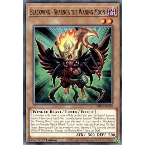Blackwing - Sharnga the Waning Moon - L5DD-ENC06 Common / Short Print 1st Edition