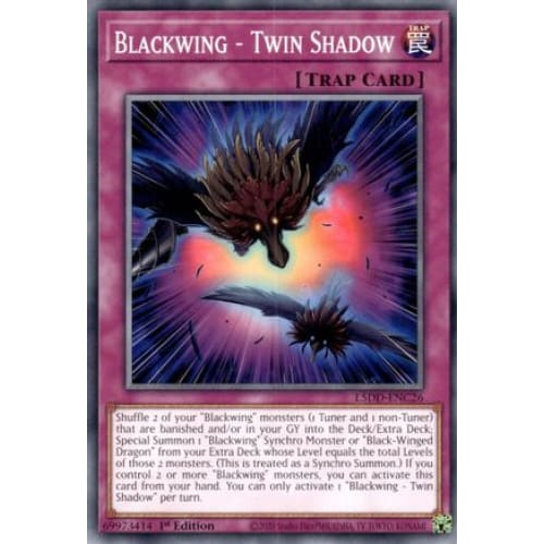 Blackwing - Twin Shadow - L5DD-ENC26 Common / Short Print 1st Edition