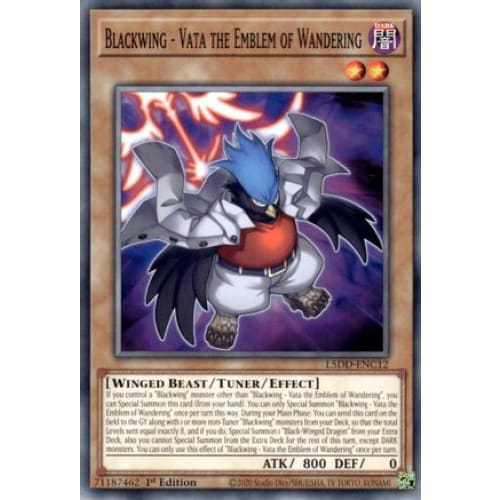 Blackwing - Vata the Emblem of Wandering - L5DD-ENC12 Common / Short Print 1st Edition