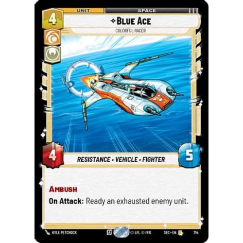 Blue Ace - Colorful Racer (Foil) (714)  Foil